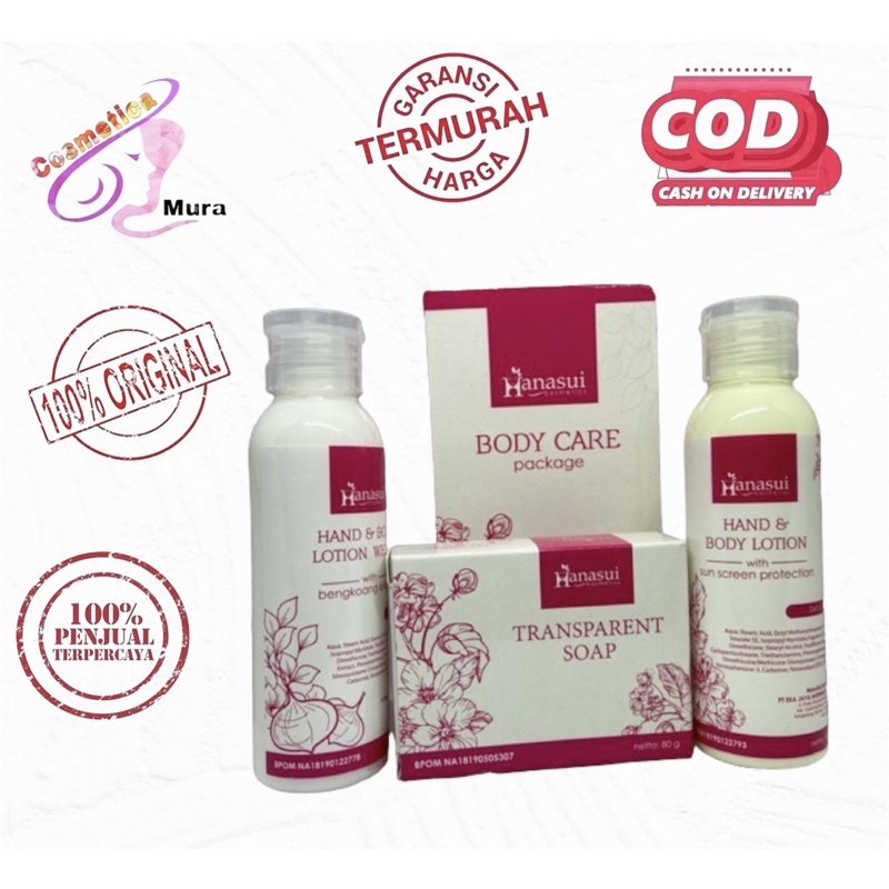 paket hanasui 3in1 // HANASUI BODY CARE // HANASUI CARE