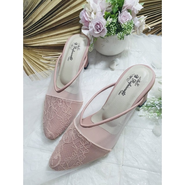 sepatu Rafaizoutfit listya dustypink tinggi 7cm tahu