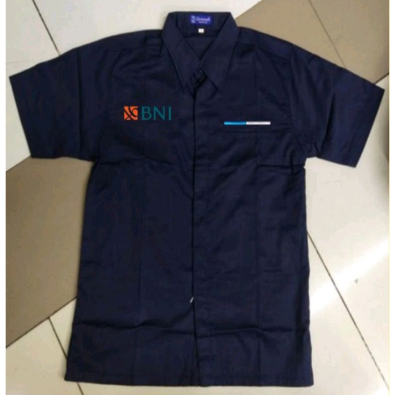 KEMEJA BANK BNI SERAGAM BANK BNI BAJU BANK BNI FULL BORDIR.