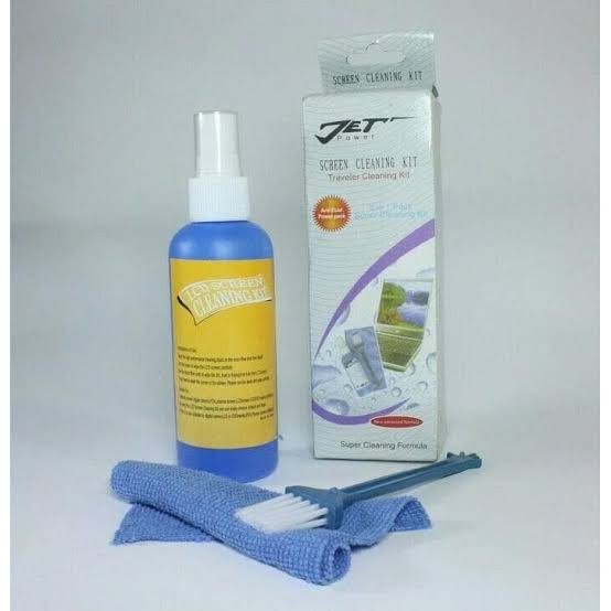 JET SCREEN CLEANING Pembersih LCD Cleaner 3 in 1 Pack Jet Power LCD LED Monitor Kamera Laptop Screen Cleaning Kit