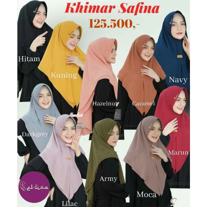 KHIMAR SAFINA ELLISA TERBARU ELLISA HIJAB