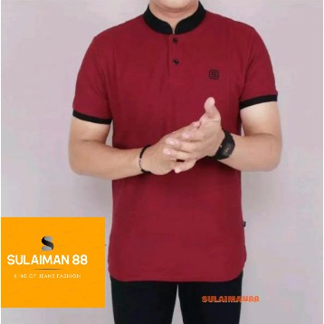 KAOS KERAH SHANGHAI / Kaos Kerah Shanghai / Polo T shirt Shanghai BISA COD by SULAIMAN88