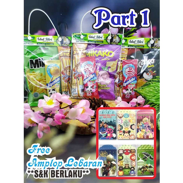 

LABEL PLASTIK TAS PARCEL JAJANAN SNACK THR AMPLOP LEBARAN ANGPAO LEBARAN MURAH