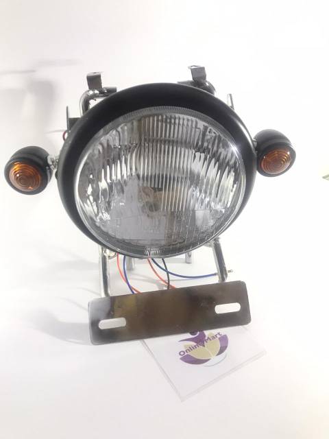 Lampu pesek plus breket tulang cb 100 gl pro megapro tiger plus sen hitam