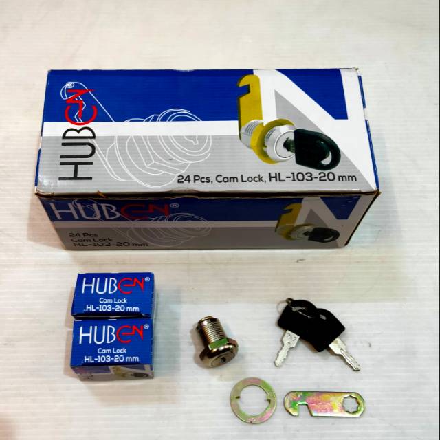 Kunci Loker / Kunci Laci Lemari / Cam Lock Huben Hl 103-20mm