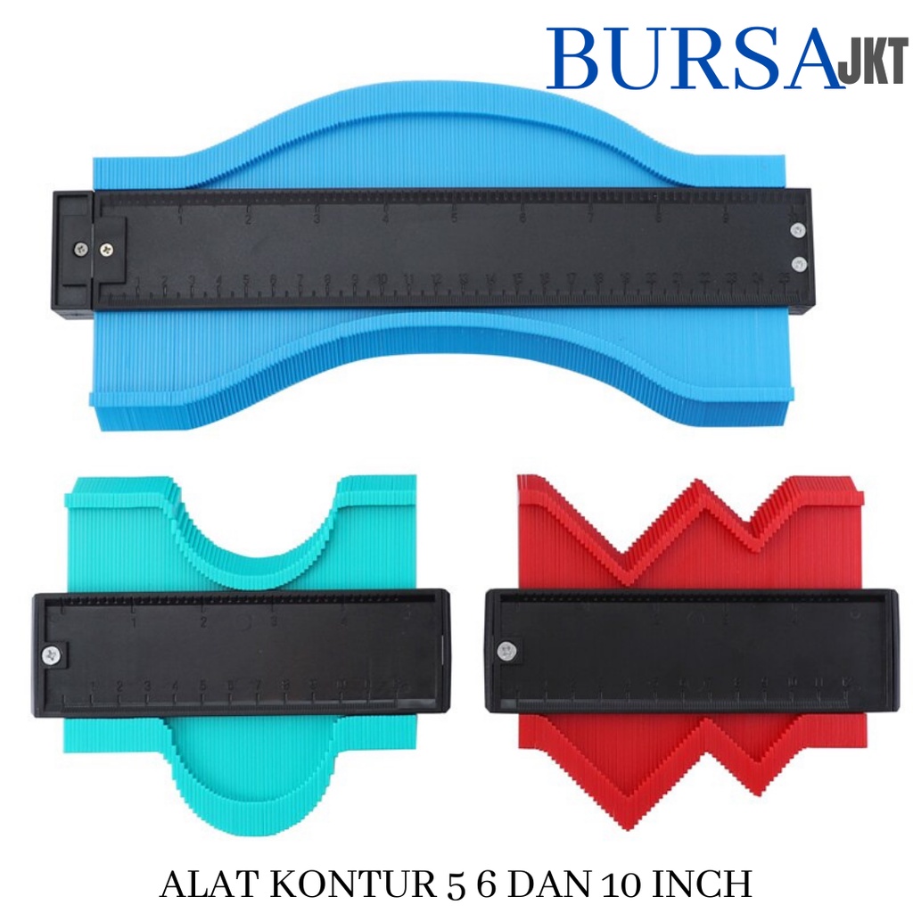 ALAT PROFIL PLASTIK KONTUR GAUGE  DUPLICATOR MARKING TOOL 5.6  dan 10 INCH