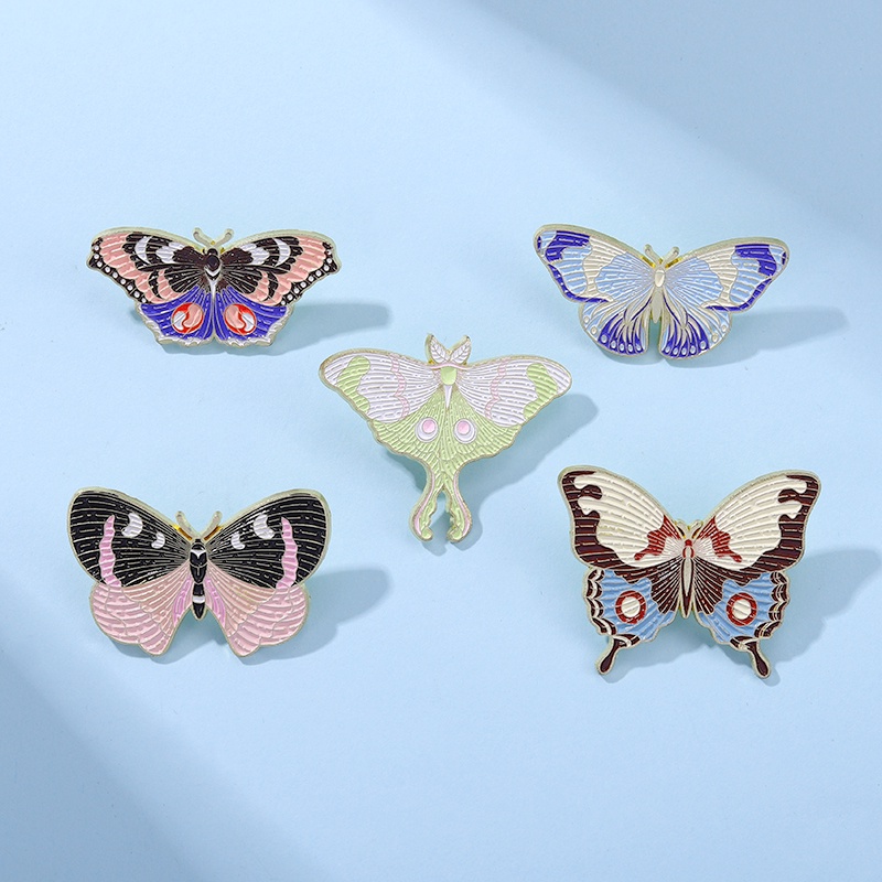 Bros Pin Model Butterfly Warna-Warni Untuk Hadiah Teman