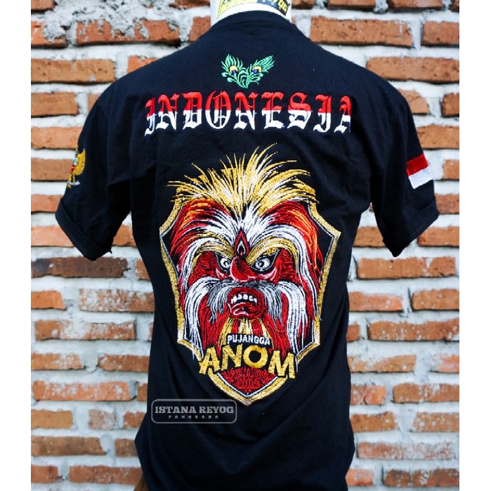 KAOS BORDIR BUDAYA REOG PONOROGO / KAOS GANONG NEW / KAOS BORDIR NEW GANONG   / KAOS JARANAN / BUJANGGANONG