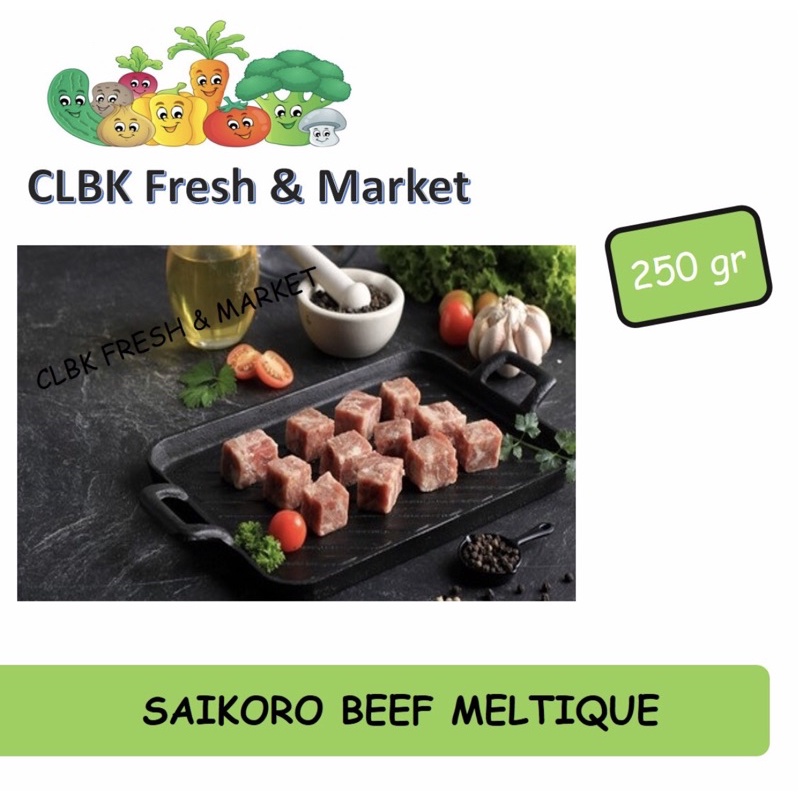 

saikoro beef meltique/cubes beef-termurah 250gr