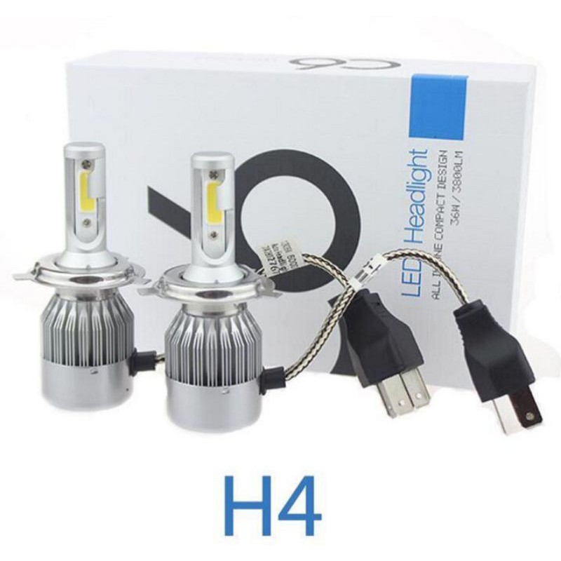 TAFFLED LAMPU LED H4 UTAMA MOBIL HEADLIGHT