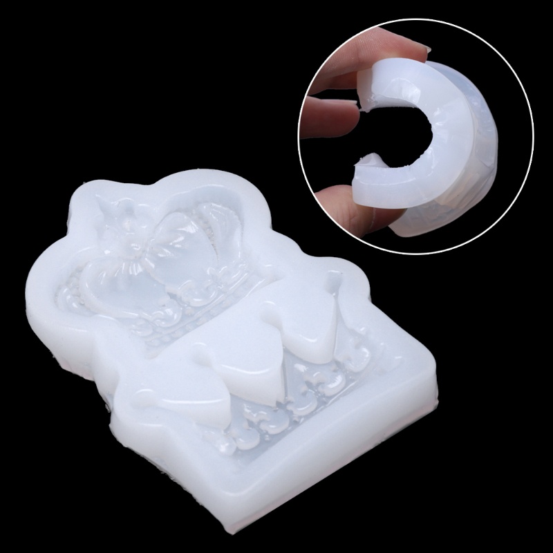 SIY  Crown Liquid Silicone Mold DIY Resin Jewelry Pendant Resin Casting Mold Tool