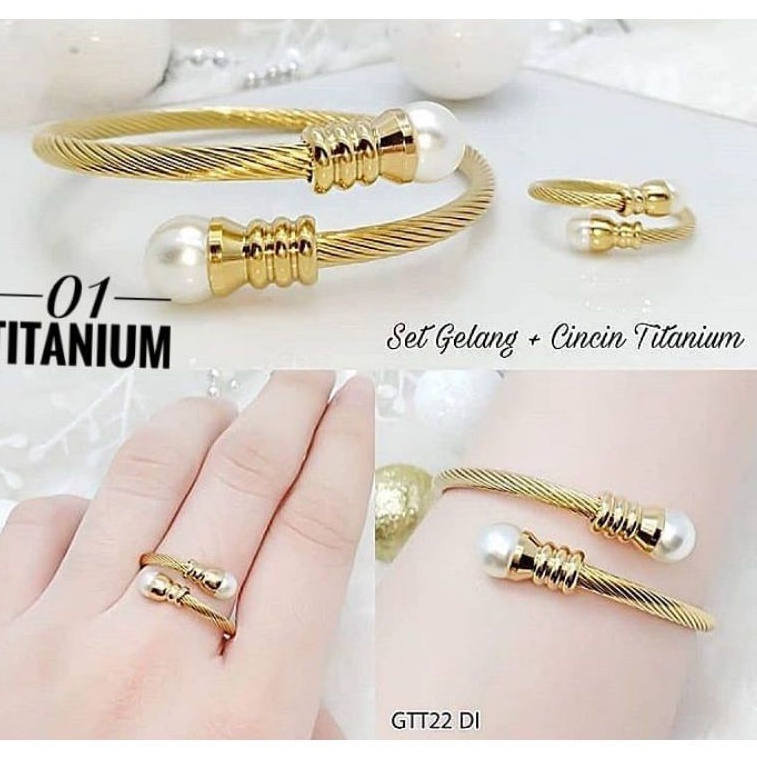 Gelang cincin titanium terlaris UPF037