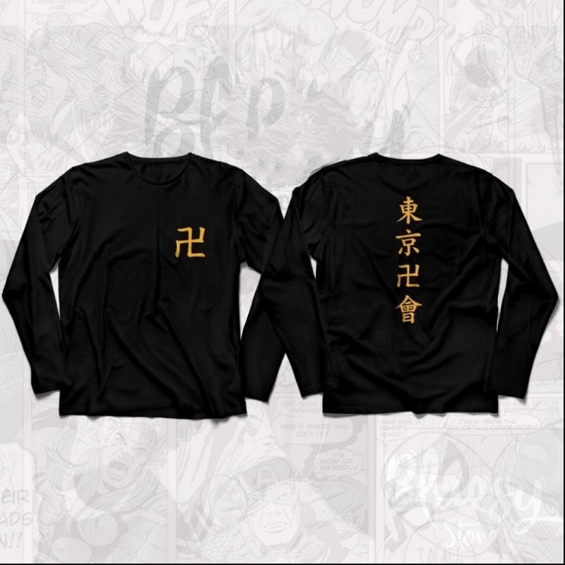 Kaos ANIME TOKYO REVENGERS MANJI GANG SANO MANJIROU / BAJU TOKYO MANJI GANG TAKEMICHI HANAGAKI/WIBU