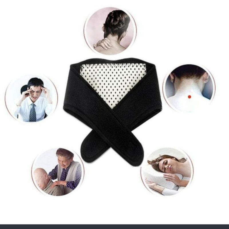 Alat Terapi Leher Pegal Sakit Kolesterol Magnetic Tourmaline Therapy Neck Massager