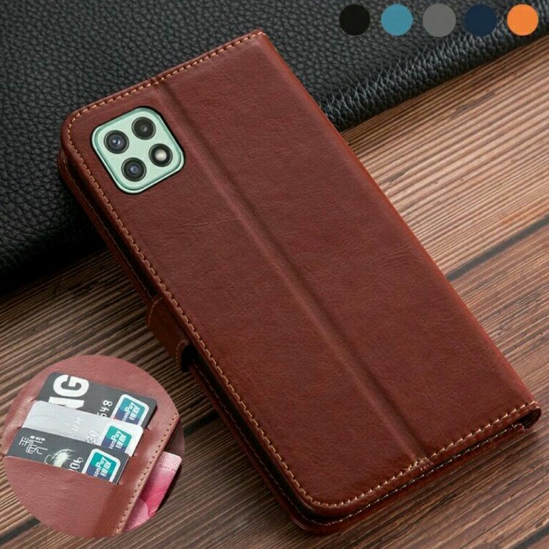 Samsung A22 5G Case Flip Cover Case Leather Wallet Sarung Samsung A22 5G
