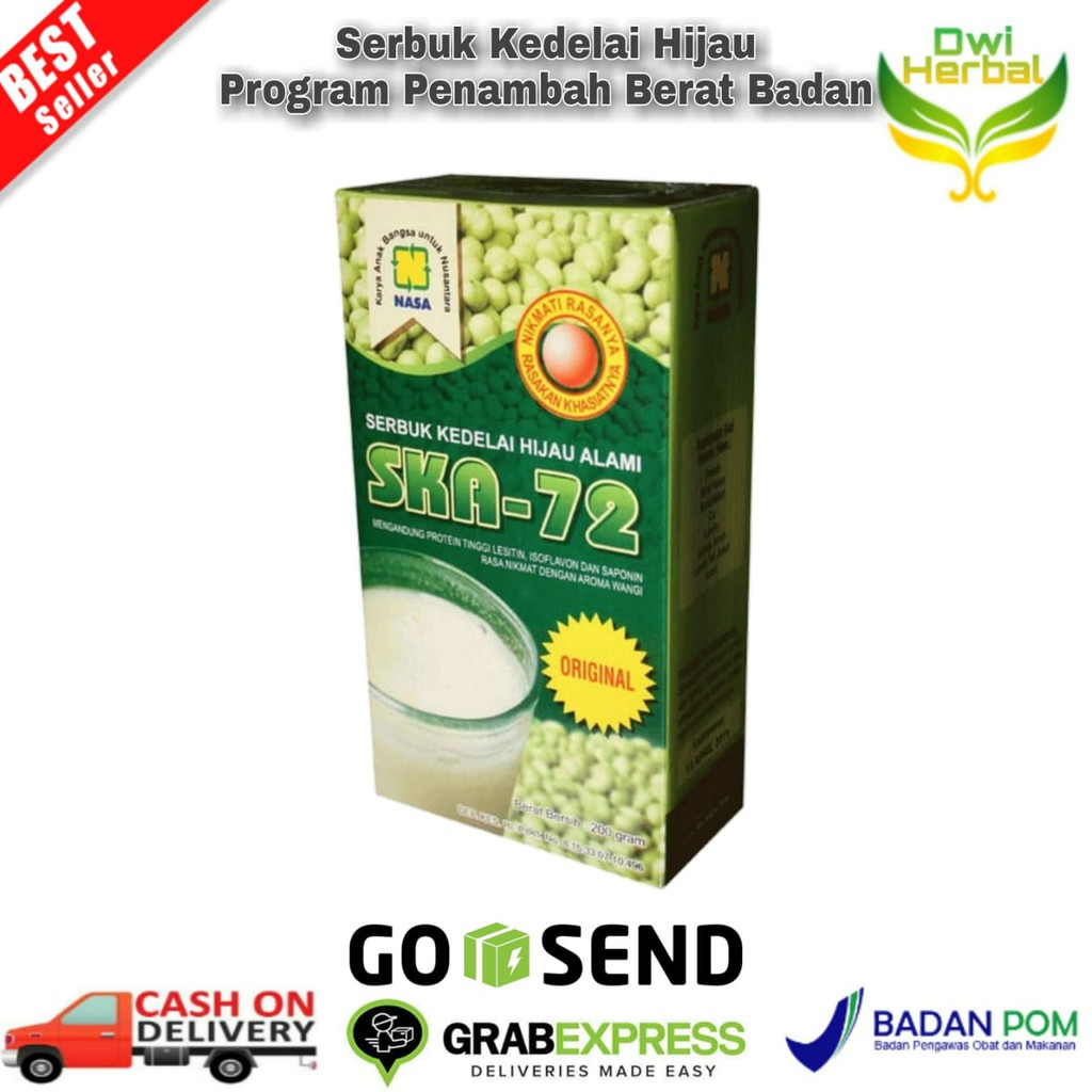 

SERBUK KEDELAI ALAMI SKA-72 Makanan Sehat Penambah Berat Badan Secara Ideal
