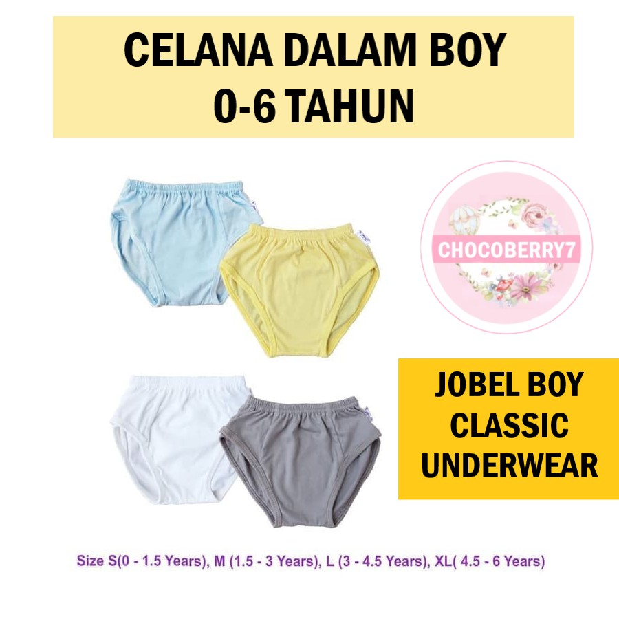 Ecer Celana Dalam Anak Bayi Laki Laki Jobel Boy Underwear CD Kazel Classic CD Anak Cowok