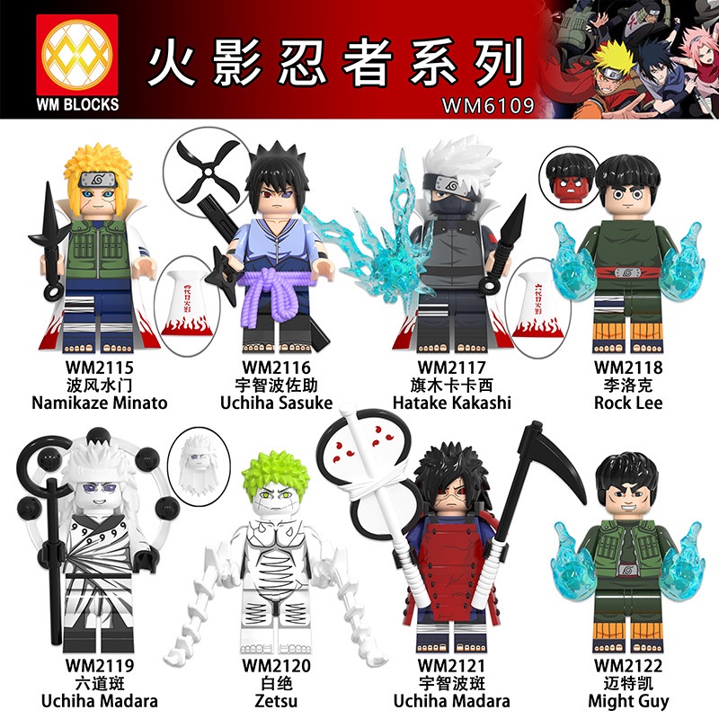 Action Figure Naruto 4th Hokage Namikaze Minato Kakashi Lee Rock Ninja Uchiha Madara Sasuke Mini