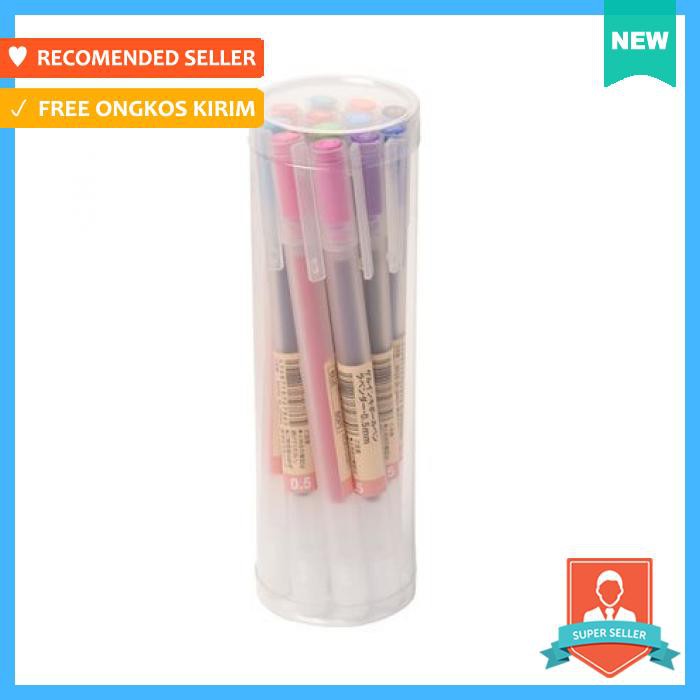 

Pulpen - Muji Gel Ink Pen 0.5 (12 Warna) - Alat Tulis