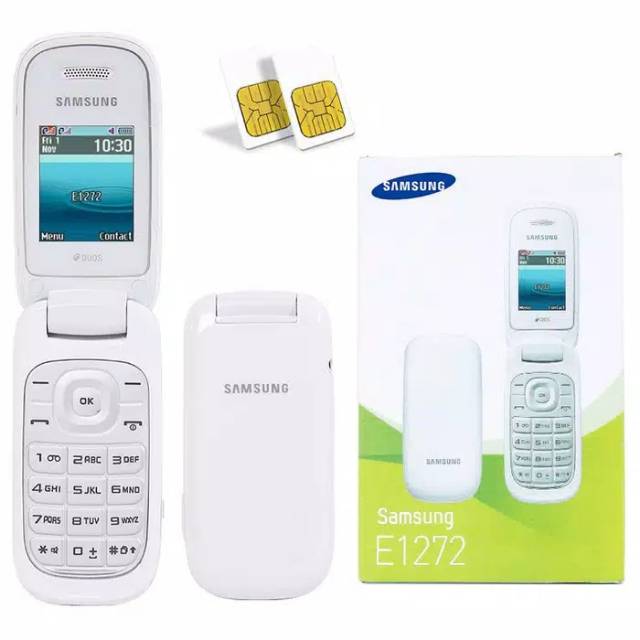 Hp Samsung E1272 handphone Samsung lipat  caramel E1272