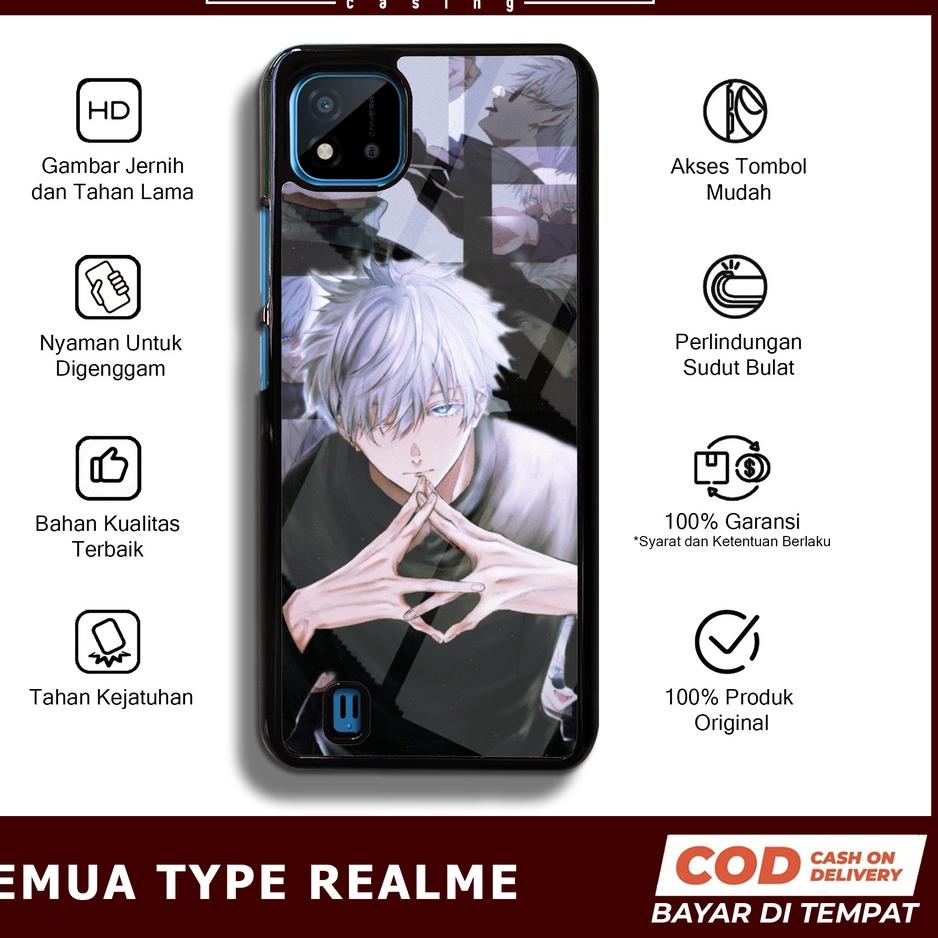 Case Realme C11 2021 C20 Case Hp Realme C11 2021 C20  Glossy Jawara Casing JJK1 Casing Hp Aesthetic 