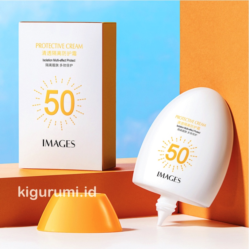 IMAGES Sun Block SPF 50 Sun Screen Wajah PA+++  Tahan 12 Jam Sunblock EM040