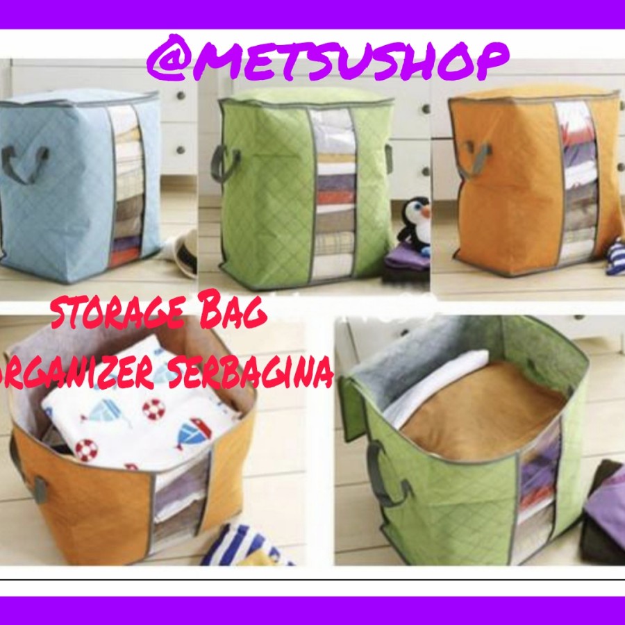 Storage Box Serbaguna Bag Organizer Tas Organizer Pakaian Sprei dll