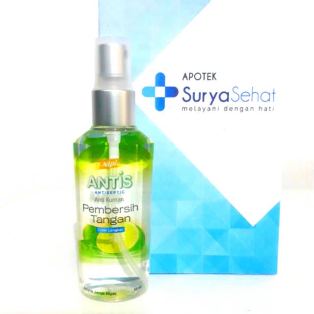 Antis Spray Jeruk Nipis 55ml - Antis Gel Jeruk Nipis 60ml Pembersih Tangan