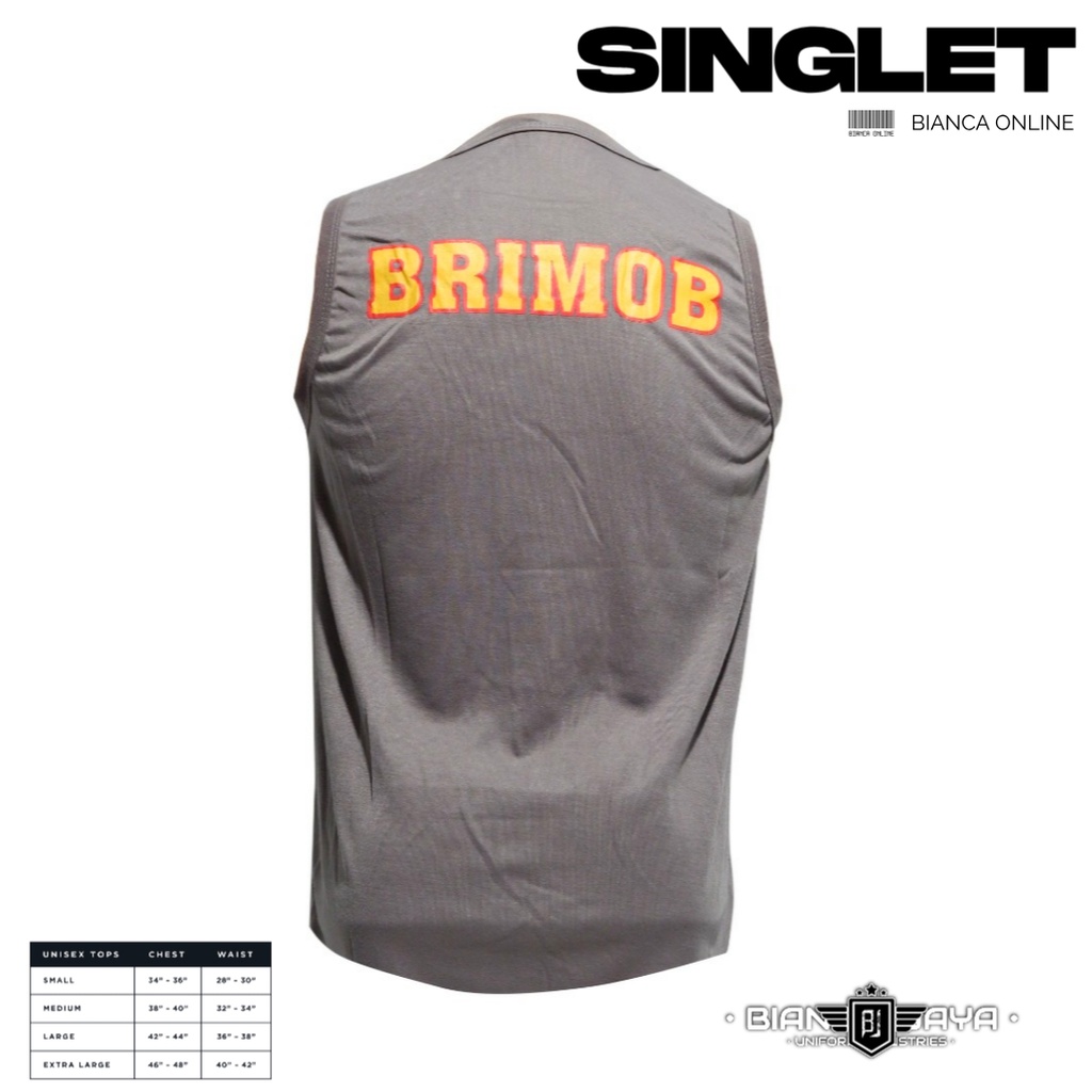 kaos dalam polisi kaos singlet brimob coklat loreng