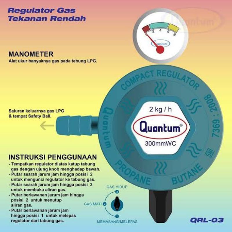 Regulator Gas LPG - Regulator Kompor Gas - Regulator Tabung Gas LPG SNI