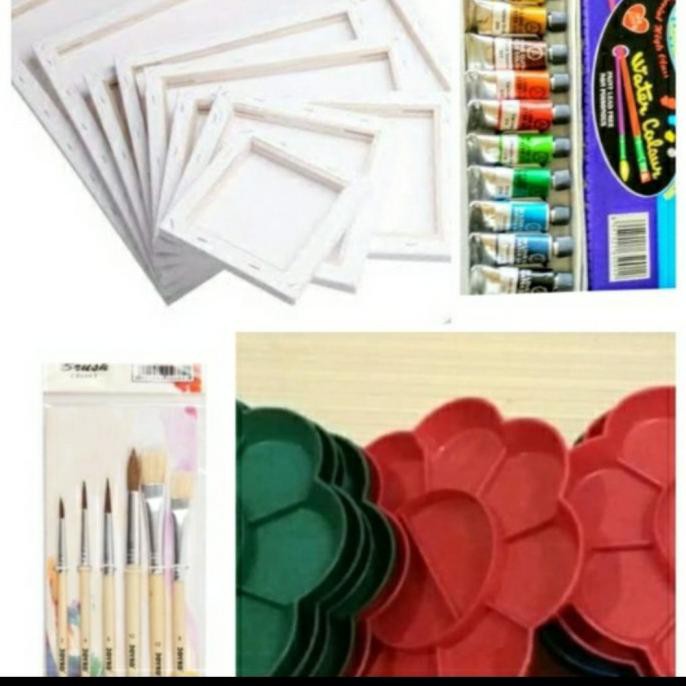 

SALE PAKET LUKIS (KANVAS 20*30&30*40CM+PALET+CAT+KUAS) PERALATAN MELUKIS ART SET MENGGAMBAR