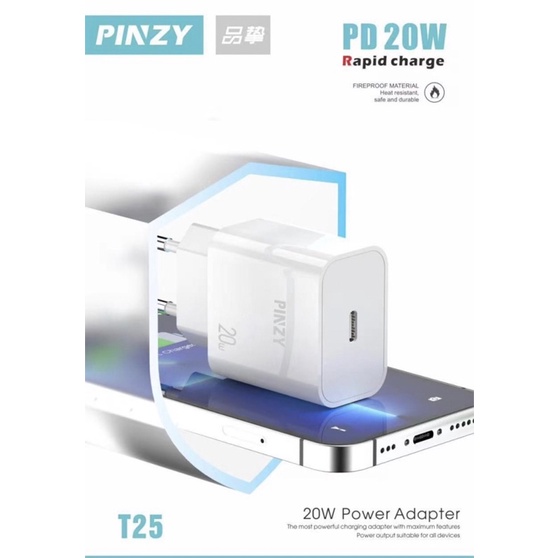 Charger PD 20W PINZY T25 Quick Charge - Charger Pinzy T25