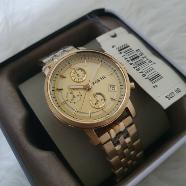 FOSSIL ES2197 Gold / FOSSIL BOYFRIEND ES 2197 Gold Original