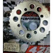 SSS RXZ GER 428 GEAR BELAKANG PNP RXZ RX KING JUPITER VEGA CRIPTON FIZR RX SPECIAL Z125 TIARA ALFA mx135-TDR 428 x 35