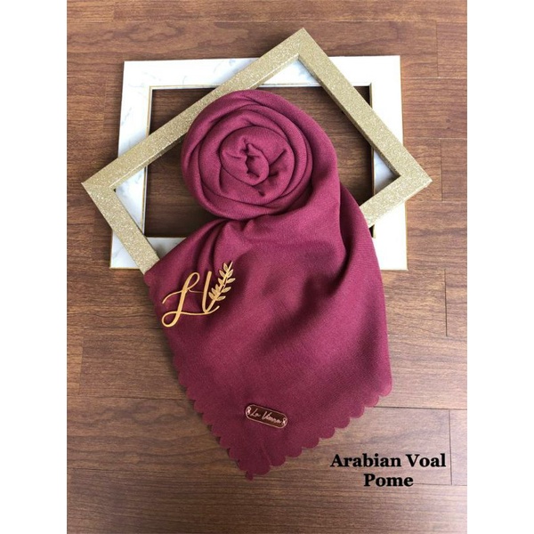 Part 1 Voal Arabian Jilbab Polos Sahara Hijab Segiempat-Pome