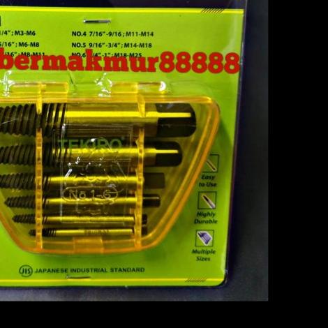 ✪ tap mundur set tekiro screw extractor ●