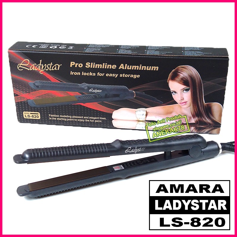 LADYSTAR LS 820 CATOKAN RAMBUT ALAT CATOK LURUS CURLY KERITING WAVE