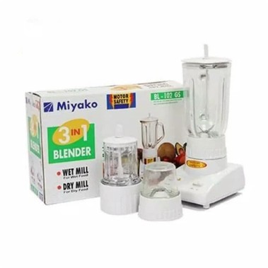 MIYAKO Blender Kaca / Gelas BL-102 GS 3 in 1 Garansi Resmi 1 Tahun