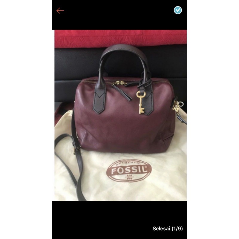 sold out—Preloved Tas Fossil Authentic