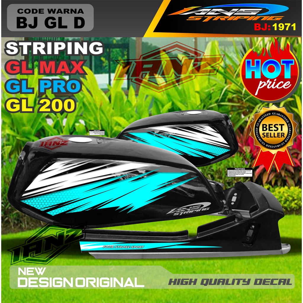 COSTUM STIKER MOTOR GL MAX GL PRO GL 100 / STRIPING MOTOR GL TERBARU / STIKER MOTOR TERMURAH / STRIPING GL MAX / STIKER GL PRO / STIKER MOTOR