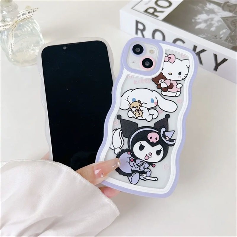 Soft Case TPU Motif Kartun Untuk iPhone 13 12 11 Pro Max X Xr Xs Max SE 8 7 6 6s Plus