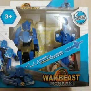 mainan monkart  warbeast mainan robot monkart  bitroid 