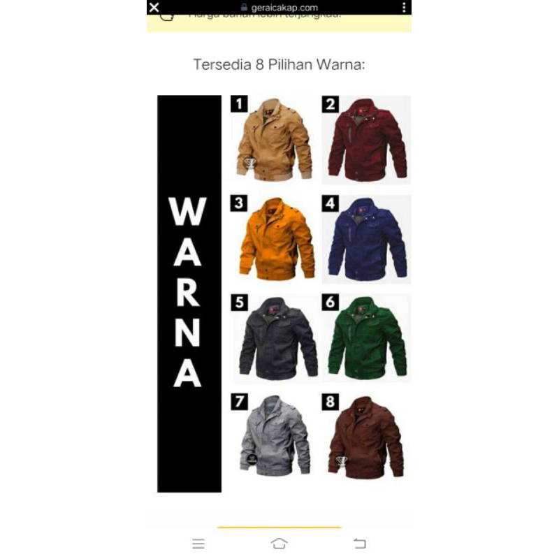 Jaket ORI 3 Second