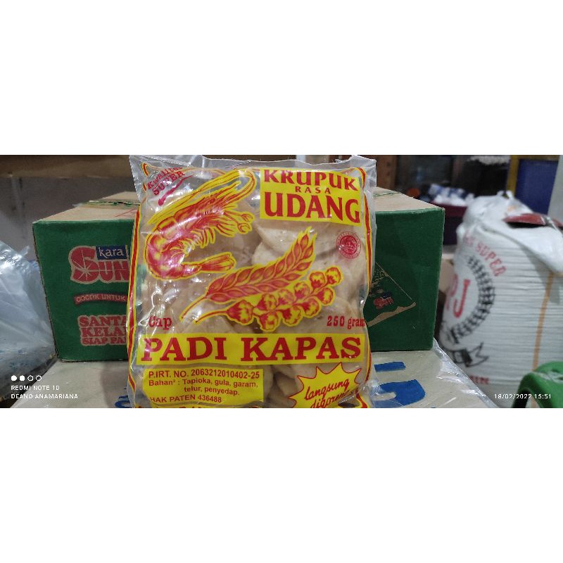 

KERUPUK UDANG PADI KAPAS 250gram
