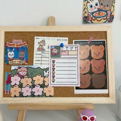 

(SIAP KIRIM!) Dekorasi rumah cork message board notice board frame information board background board mural memo board
