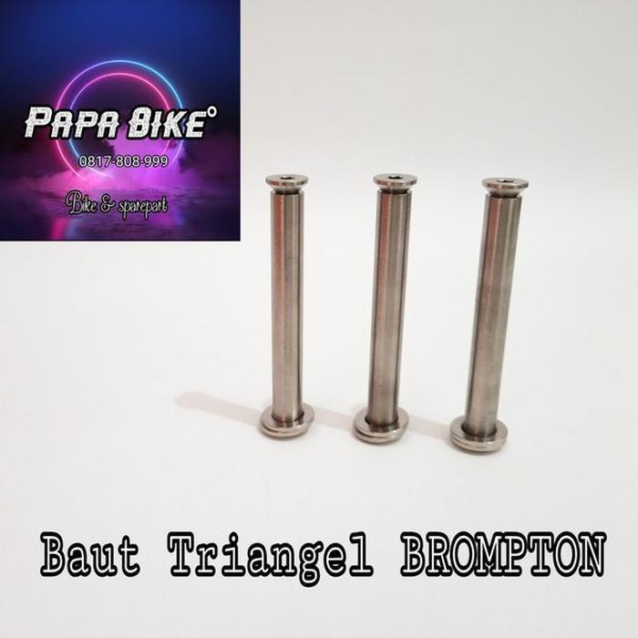 BAUT TRIANGLE TITANIUM UNTUK BROMPTON TERMURAH TERLARIS
