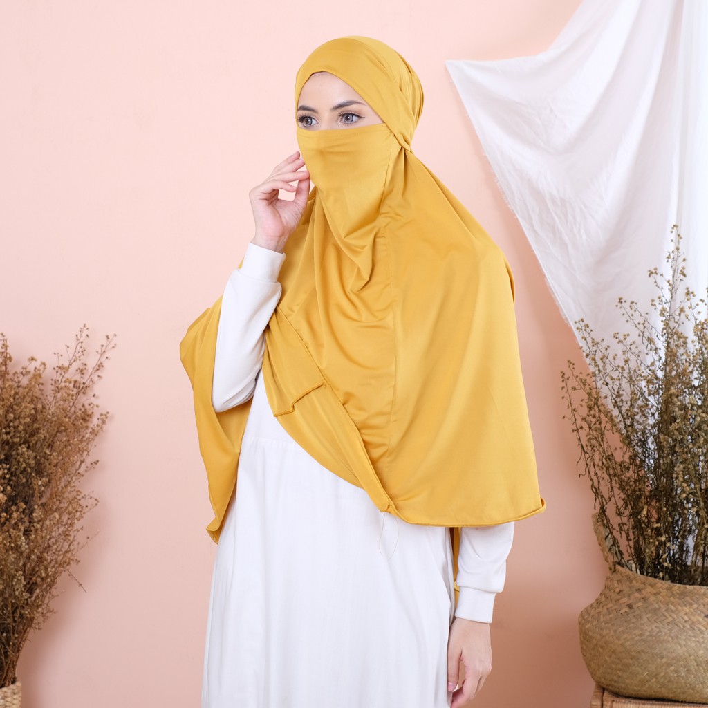 FRENCH KHIMAR/JILBAB CADAR/KHIMAR SYARI JUMBO/KERUDUNG BERGO JERSEY CADAR NIQAB  DUBAI