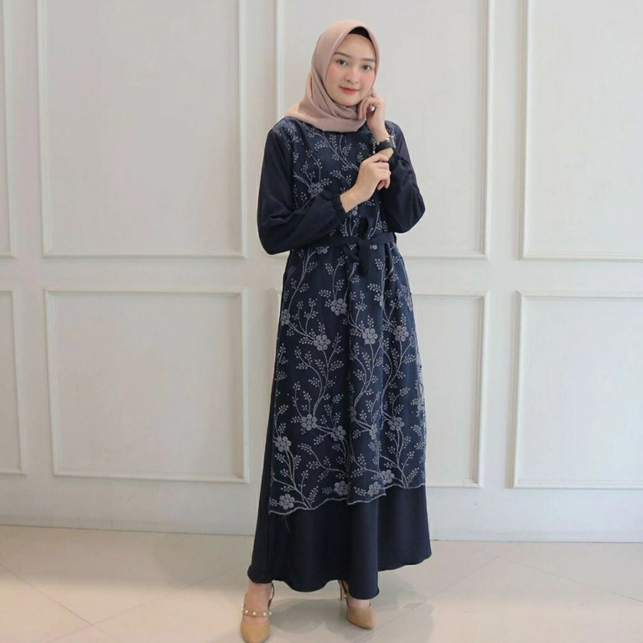 Baju Gamis Lebaran Remaja Terbaru 2022 Dress Muslim Kondangan Kekinian Termurah Baju Gamis Remaja Pr