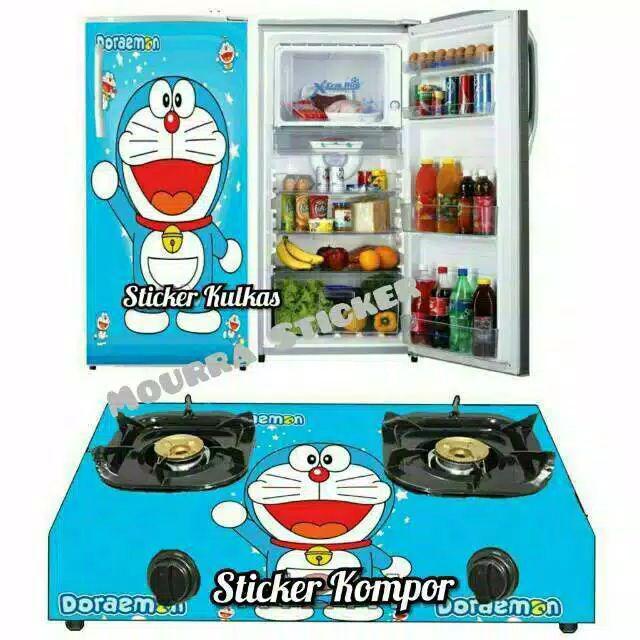 Stc Set Kulkas Dan Kompor Motif Doraemon