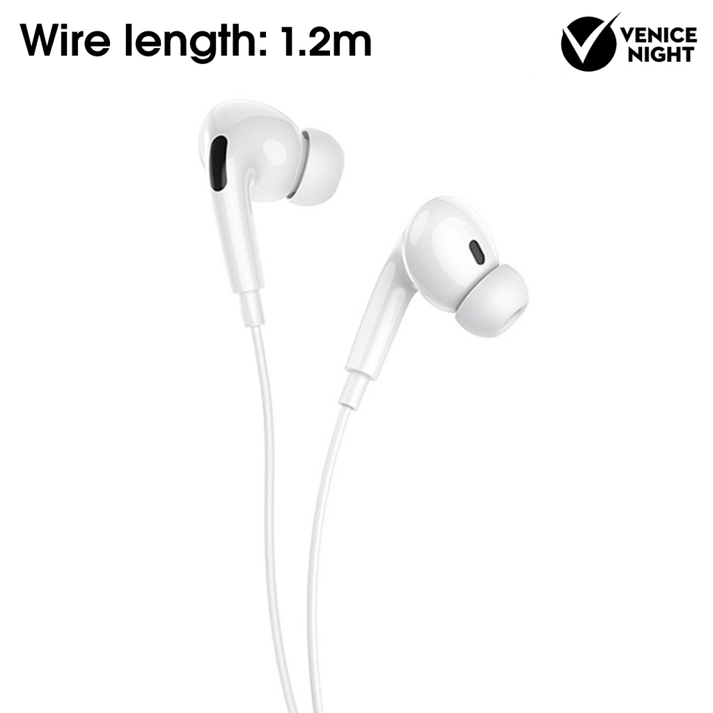 (VNEP) (Berkabel) Earphone In ear HiFi Ergonomis Dengan Mic Untuk Handphone